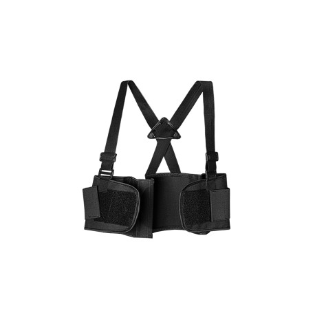 NIMBLE FAJA SACRO LUMBAR CON TIRANTES NEGRA