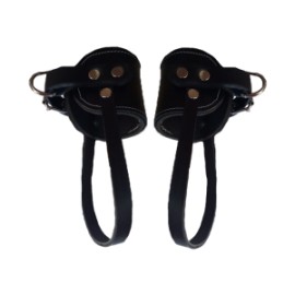 NIMBLE PAR GRILLETE DE CUERO CON TALONERA