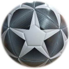 BALON SOCCER FRECUENCIADO NEGRO ESTRELLAS 5
