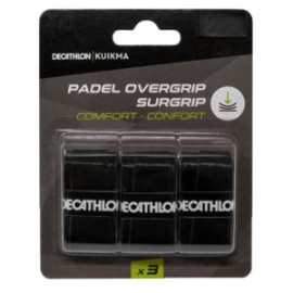 DECATHLON OVERGRIP DE TENIS CONFORT KUIKMA NEGRO