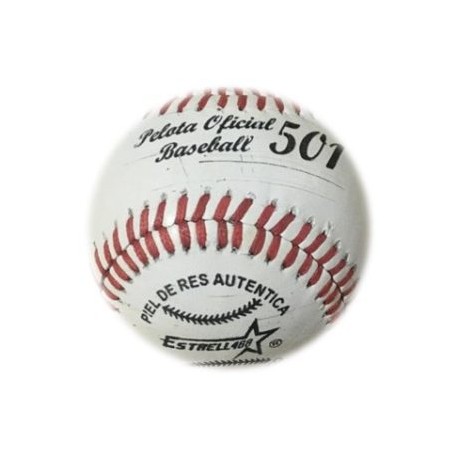 ESTRELLA PELOTA DE BEIS BOL OFICIAL PIEL DE RES M-501