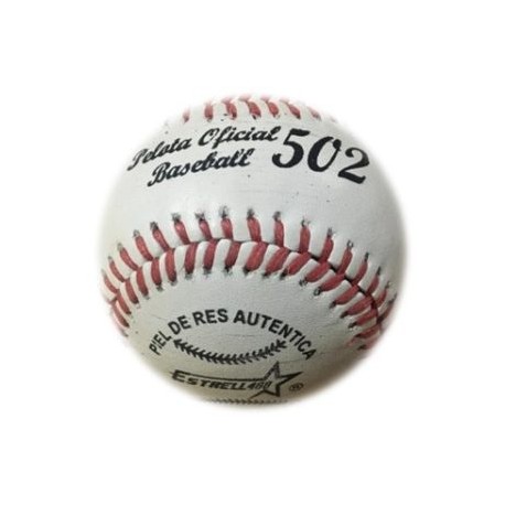 ESTRELLA PELOTA DE BEIS BOL OFICIAL PIEL DE RES M-502