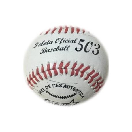 ESTRELLA PELOTA DE BEIS BOL OFICIAL PIEL DE RES M-503