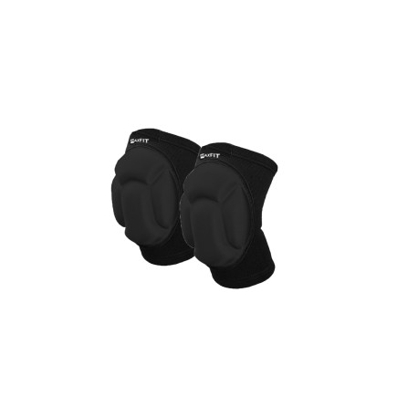 MAXFIT PAR DE RODILLERA DE COMPRESION Y ESPONJA NEGRA