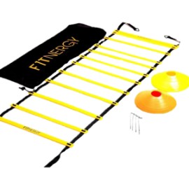 MAXFIT SET DE EJERCITACION (1 ESCALERA Y 10 PLATOS)