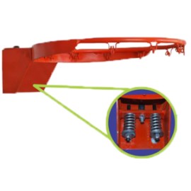 NIMBLE ARO DE BASQUETBOL ABATIBLE LIGERO CON 2 RESORTE PIEZA